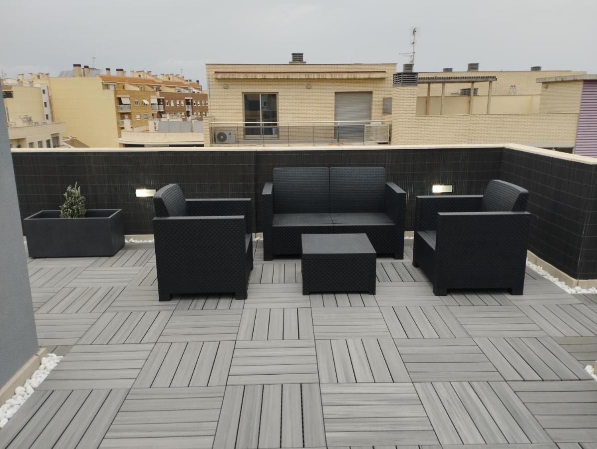 Apartamento Atico con hidromasaje, terraza y piscina Amposta Exterior foto